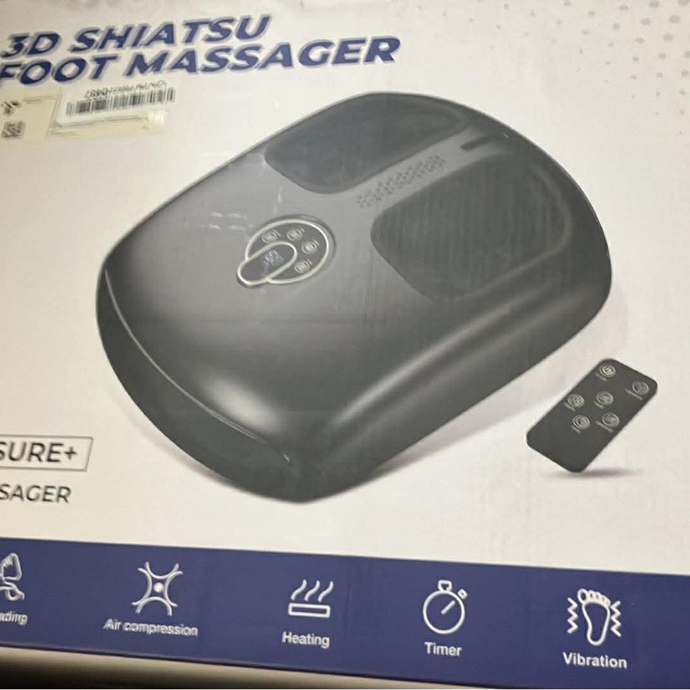 3D Shiatsu Foot Massager - Black